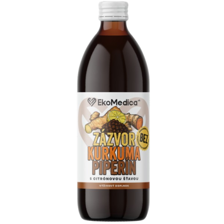 Куркума+Джинджифил+Пиперин+Лимон ( Zingiber+Citrus+Curcuma Longa L+Piper nigrum L)-100% Течна хранителна добавка 500 мл