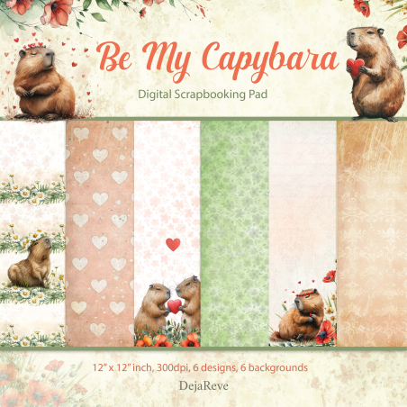 Дигитална хартия - Be My Capybara