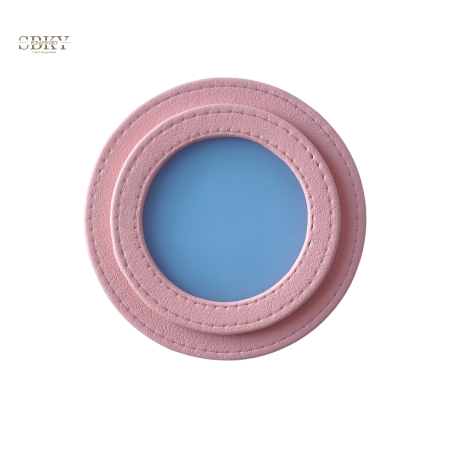 Shaker element with artificial leather, pink color
