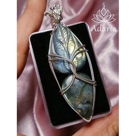 Сребърно колие с Лабрадорити