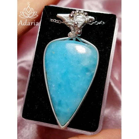 Сребърно колие с Хемиморфит