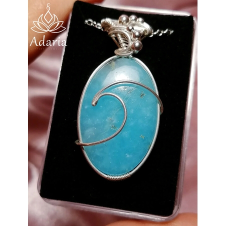 Сребърно колие с Хемиморфит