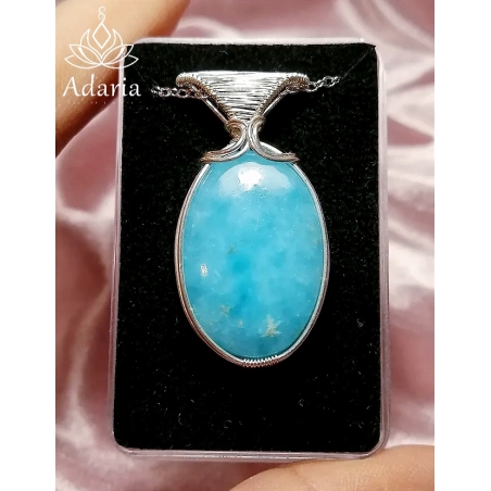 Сребърно колие с Хемиморфит