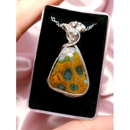 Сребърно колие с Орфеев Ахат