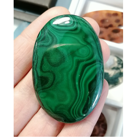 Кабошон Малахит