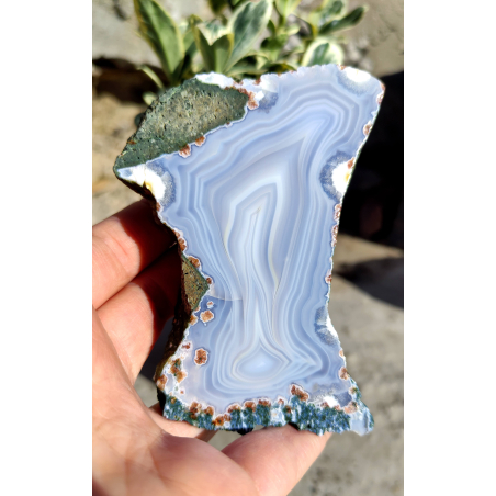 Български Ахат със Зеолит и Селадонит