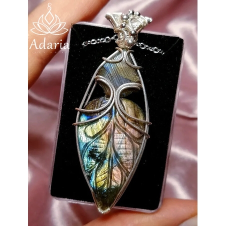 Сребърно колие с Лабрадорити