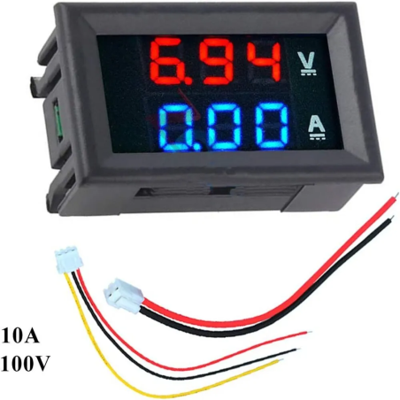 Волтметър / Амперметър 100v 10A