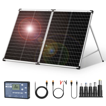 Комплект 100W соларен куфар DOKIO FSP-100M