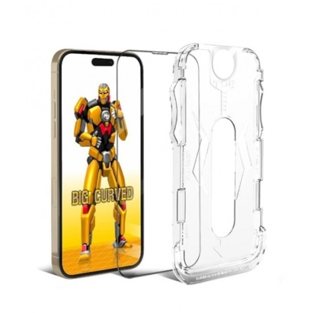 ESD стъклен протектор с рамка лесен за поставяне iPhone 12 / 12 Pro