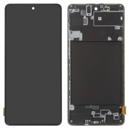 LCD Дисплей с тъчскрийн за Samsung A71 A715 OLED ГОЛЯМ+Рамка