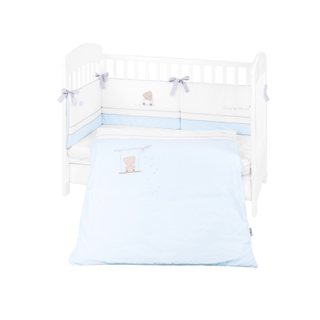 Бебешки спален комплект с бродерия 2 части EU style 60/120 Dream Big Blue