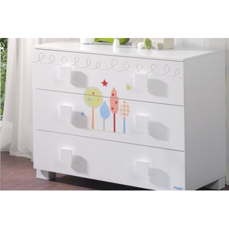 Скрин 3 чекмеджета Micuna Duende CO-1546 white