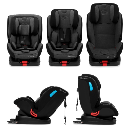 Столче за кола KinderKraft Vado, IsoFix, 0 - 25 kg, Черно 