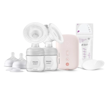 Philips Avent Natural Motion Двойна Електрическа Помпа с Торбички за Кърма 5 Броя