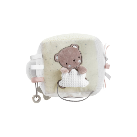 KikkaBoo Плюшено Кубче Dream Big Beige