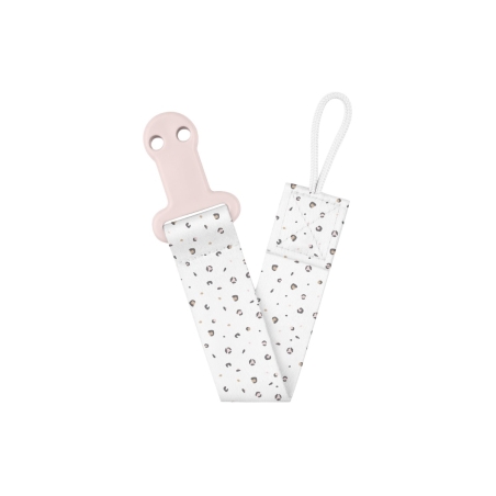 Клипс с лента за залъгалка Savanna Pink