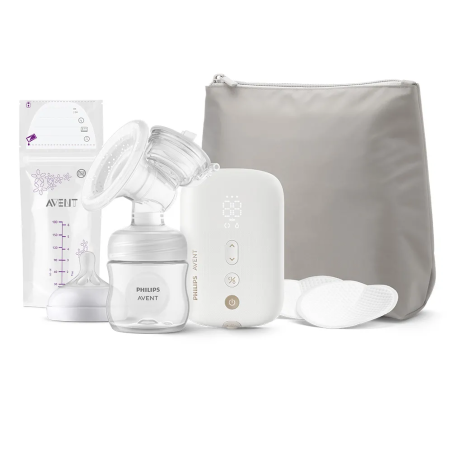 Philips Avent Natural Motion Premium Единична Електрическа Помпа с Несесер и Торбички за Кърма 5 Броя