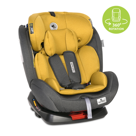 СТОЛ ЗА КОЛА LYNX ISOFIX 0-36 KG BLACK&LEMON CURRY