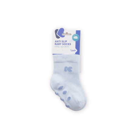 Бебешки чорапи с релефно стъпало Light Blue 1-2г