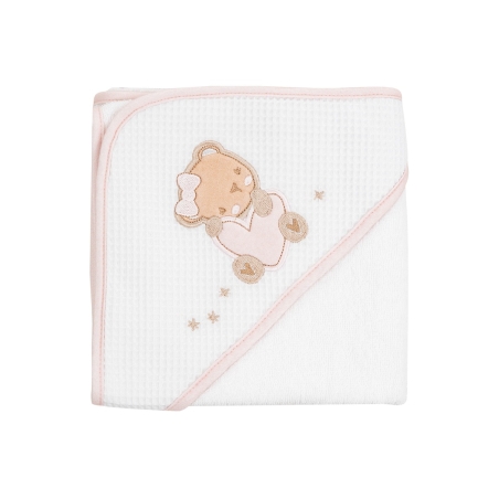 KikkaBoo Хавлия с качулка 90/90см Dream Big Pink