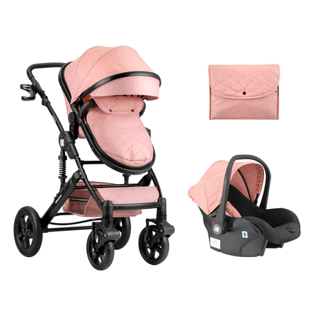 Комбинирана количка 3в1 с трансф.седалка Darling Pink