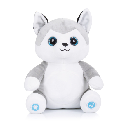 Chipolino  Плюшена играчка с музика и лампа Хъски