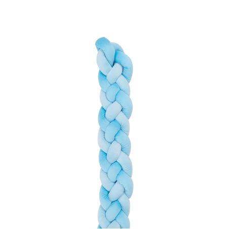 Плетен плюшен обиколник 180см 4 плитки (15см) Blue