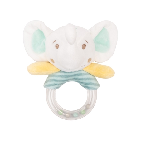 Играчка плюшена дрънкалка Elephant Time