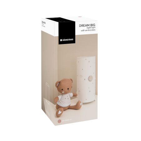 KikkaBoo Нощна Лампа с Бродерия Dream Big Beige 31108030063