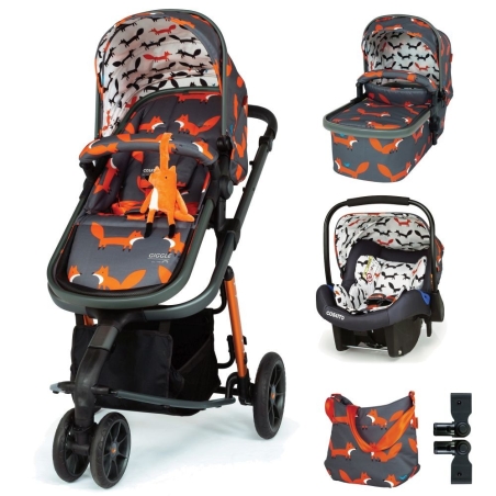 Количка Cosatto Giggle 3, 3 в 1, CHARCOAL MISTER FOX