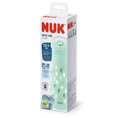 NUK Детска Чаша MINI ME FIP PP 450мл Зелена с Точки 12+ месеца