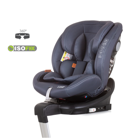 Chipolino  Столче кола 0-36 кг ISOFIX 360 Лего Графит
