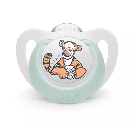 NUK Биберон Залъгалка Силикон от 18-36 месеца с Мечо Пух 1 брой с Кутия