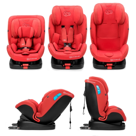 Столче за кола KinderKraft Vado, IsoFix, 0 - 25 kg, Червено 