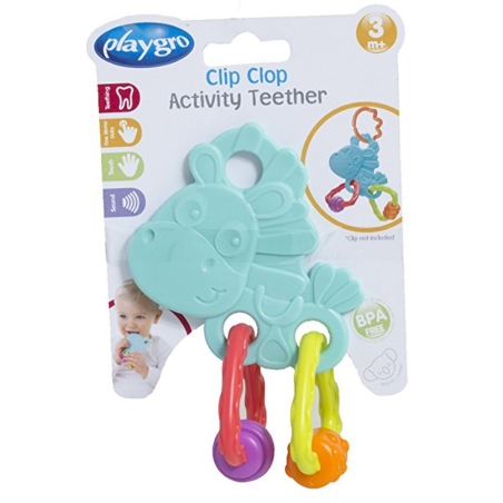 PLAYGRO ГРИЗАЛКА КОНЧЕ ХОП ТРОП СИН ЦВЯТ 3М+