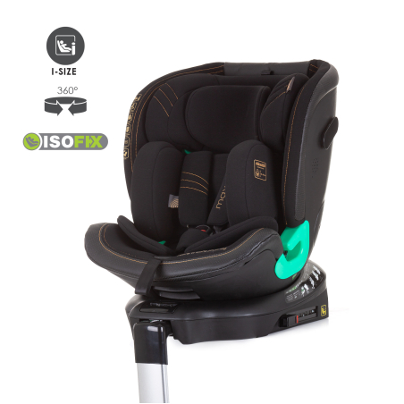 Chipolino  Столче за кола 360 I-size ISOFIX 40-150 MAX SAFE Абанос