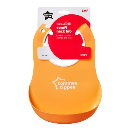 Tommee Tippee Essentials Comfi Neck Мекият Силиконов Лигавник с Джоб
