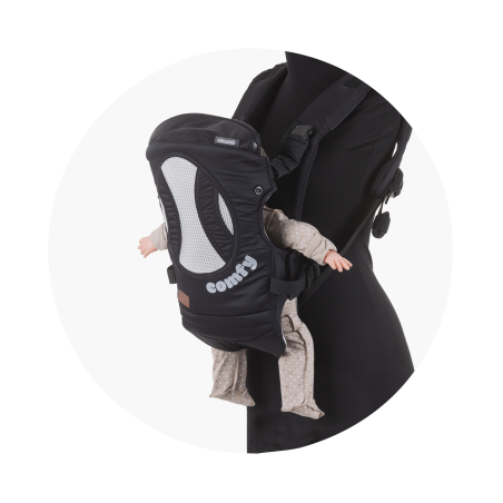 Chipolino  Детско кенгуру COMFY Черно и сиво