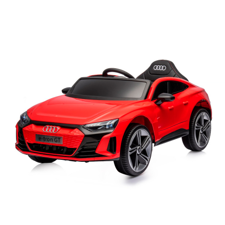Chipolino  Електрическа кола Audi e-Tron Червена с Кожена Седалка