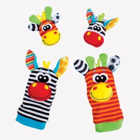 PLAYGRO ГРИВНИ ДРЪНКАЛКИ И ЧОРАПКИ ДЖУНГЛА 0М+