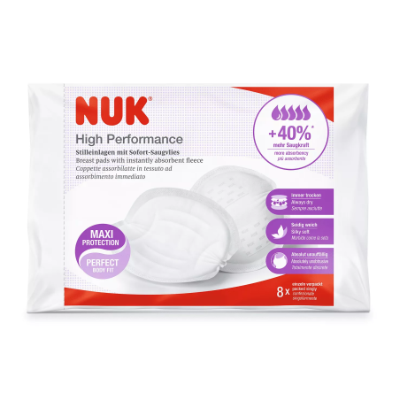NUK Подплънки за Кърмачка Hihg Performance 8 броя