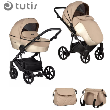 Tutis Viva 4 LUX Amber Gold 061 Комбинирана Детска Количка 2 в 1