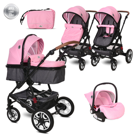 Д.КОЛИЧКА LORA SET CANDY PINK