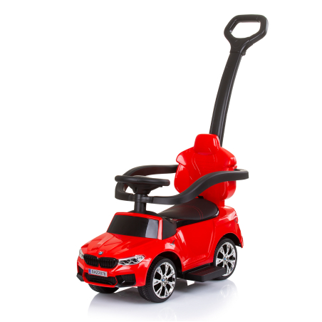 Chipolino  Кола за яздене с дръжка BMW Червена