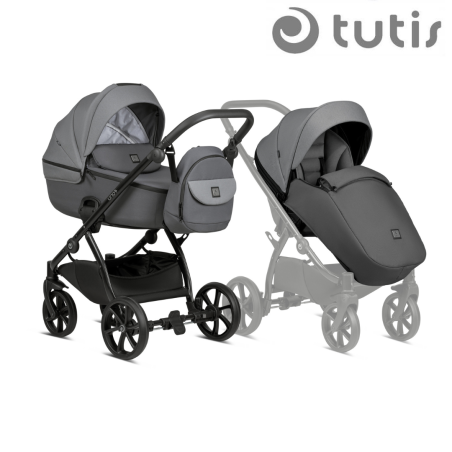 Tutis Uno5+ Grey 022  Комбинирана Детска Количка  2 в 1