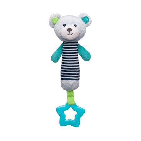 Мека играчка с чесалка и свирка 0м+ BEARS