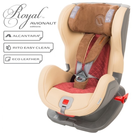  Столче за кола Avionaut Glider Royal L.04, IsoFix, 9-25 кг, Бежово/Червено 