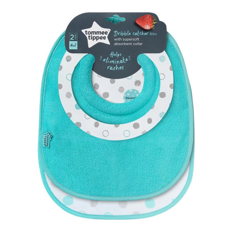 Tommee Tippee ТЕКСТИЛЕН ЛИГАВНИК ДВУСТРАНЕН 4м+ (2бр./оп.)