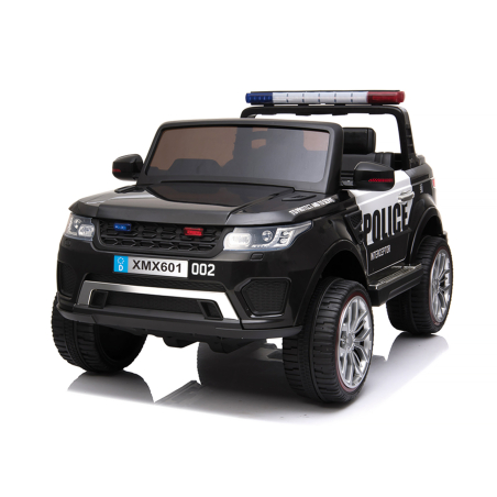 Chipolino  Eлектрически джип POLICE за две деца EVA гуми Черен